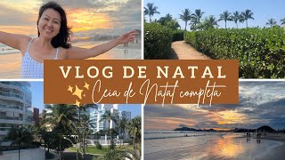 VLOG DO NOSSO NATAL  Preparativos da ceia de natal na praia com a família [upl. by Ikcin]