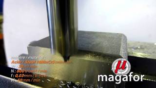 Magafor microfraise quart de cercle  round corner miniature endmills [upl. by Aleck58]