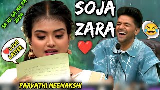 Soja Zara Song  Parvathi Meenakshi Sa Re Ga Ma Pa 2024 Performance 🔥 Guru Randhawa  Sachin Jigar [upl. by Einaeg]