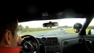 Nissan GTR Review on the track at Mondello [upl. by Audly]