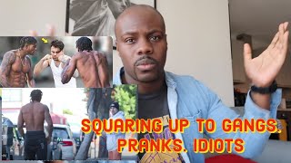 Squaring Up with local gangs  Pranks  Top Notch idiots  Reaction [upl. by Mozelle]