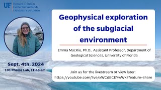 W3 seminar Geophysical exploration of the subglacial environment [upl. by Mctyre]