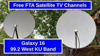 Satellite TV Channels on Satellite 99 West KU Band Galaxy 16 [upl. by Gingras154]