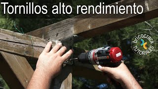 Tornillos para unir y reparar estructuras de madera Bricocrack [upl. by Ivers]