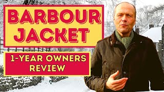 BARBOUR WAXED COTTON JACKET  12MONTHS OWNERSHIP REVIEW [upl. by Warga]