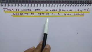 Trick to decide which R value 83140082100831987 needs to be applied in a given problem [upl. by Nidnarb]