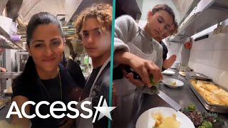 Matthew McConaugheys Wife amp Kids Cook For Homeless In Paris [upl. by Bindman]