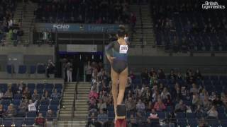 Amelie Morgan Beam GOLD Women’s Junior Apparatus Final 2017 British Gymnastics Championships [upl. by Anaeco]