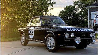 1976 Lancia Fulvia 13S  Walkaround Features Startup Revs [upl. by Hnirt]