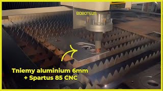 Precyzyjne cięcie aluminium 6 mm  RBP 1530 z plazmą Spartus 85 CNC [upl. by Tinor868]