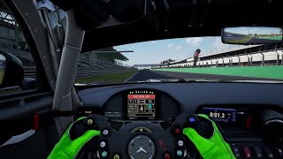 ACC Hungaroring MercedesAMG GT4 Dry Track Guide Hotlap  Telemetry [upl. by Marozas]