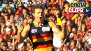 Crow Clips Dangerfields goal vs Fremantle 2011 [upl. by Aitsirhc979]