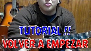 TUTORIAL Alejandro Lerner  Volver a empezar  Acordes Facil de tocar [upl. by Yeung]