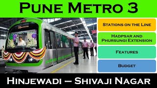 Pune Metro 3  Hinjewadi to Shivaji Nagar  Indian Postman [upl. by Arihsat]