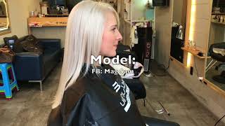 Using 100V Intense Pearl Blonde Toner by Brittney Perez [upl. by Zoila]