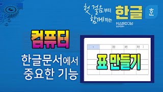 컴퓨터 한글 문서 표 기능 마스터 하기영상하단에 자막제공 [upl. by Elletnuahs]