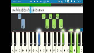 Am Bb Dm C F Gm Dm piano chords [upl. by Katine]