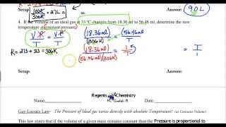 Lecture 119R Charles law and Gay Lussac Calculations [upl. by Bord206]