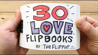 Top 30 Love Flipbooks Oddly Satisfying Romantic Sweet Funny [upl. by Aninahs]