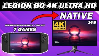 Legion Go 4K ULTRA HD Gaming Test on External Monitor 7 GAMES [upl. by Sito]