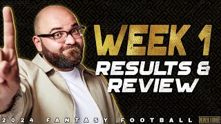 Week 1 Results amp Review  2024 Fantasy Football [upl. by Brittany265]