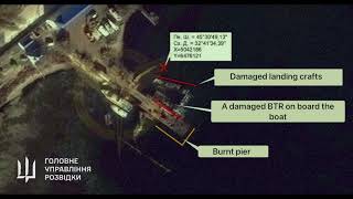 Satellite Imagery Shows Two Damaged Transport Boats After Marine Drone Strike in Crimea [upl. by Elnora]