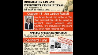 Special Program  Eberhard Fuhr  2016 Immigration Law Lecture Series [upl. by Eenitsed]