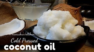 How to make Cold Pressed COCONUT OIL  Homemade virgin coconut oil [upl. by Hauhsoj]