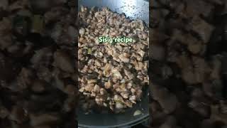 sizzling sisig kapampangan foodphotograpy food [upl. by Bonnette]