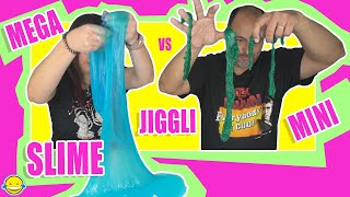 GIANT Slime JIGGLY vs MINI Slime Jiggly  Como hacer slimes bailongos Momentos Divertidos [upl. by Eckhardt551]