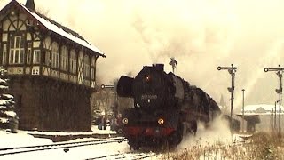 Winterzauber im Harz mit Dampflok 50 3708 Blankenburg  Thale [upl. by Ylenaj168]