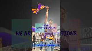 Ami KKR We are the Champions 💜💜💜  kkr ipl ipl2024 cricket cricketlover cricketshorts srk [upl. by Yennor]