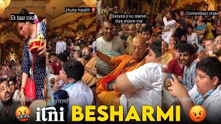 Abhinav Arora Exposed ðŸ¤¡ Part 2  Reels Ke liye Sanyasi Ji ko Gira Diya [upl. by Estell]