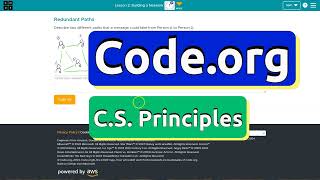 Codeorg Lesson 21 Building a Network  Tutorial with Answers  Unit 2 CS Principles [upl. by Fantasia]