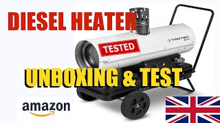 TROTEC  Diesel Heater  Unboxing amp Test [upl. by Nager]