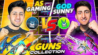 As Gaming Vs As Rana Gun Collection Versus 😍 Who Will Win  Expensive Gun Collection Free Fire [upl. by Ibok]