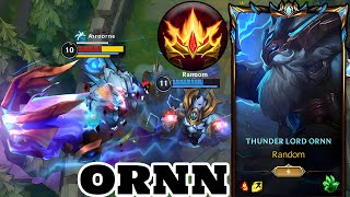 Wild Rift Ornn Thunder Lord Ornn Skin Gameplay Rank Challenger [upl. by Adnarrim689]