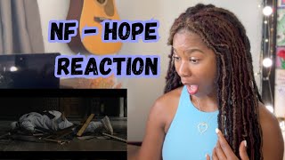 WOW  NF  HOPE REACTION 1st time listener [upl. by Neelhtakyram]