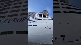 MSC World Europa is HUGE 🤯 mscworldeuropa cruises [upl. by Ag]