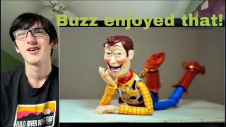 BUZZ WAS ENJOYING THAT YTP Strange things are happening with Andy’s toys Part twice reaction [upl. by Cynthla]