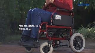 SILLA DE RUEDAS MOTORIZADA con plegado super compacto S1105PL [upl. by Reivax737]