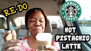 Starbucks Pistachio Latte Hot Review [upl. by Canada]