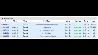 Codeforces Round 925 Div 3  A  E [upl. by Esirrehc721]