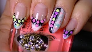 Pretty Studs Wheel Review and Luxury Metal 3D Nail Decorationsbornprettystore com [upl. by Folly]