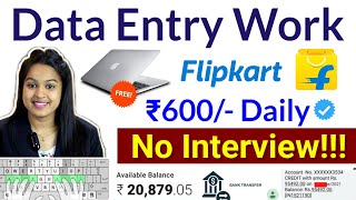 Data Entry Work From Home Fresher Students amp Housewife  Daily Earning  No Investment [upl. by Ueihttam]