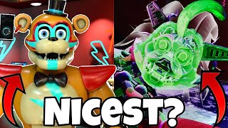 WHO’S the NICEST GLAMROCK in FNAF SECURITY BREACH [upl. by Shena]