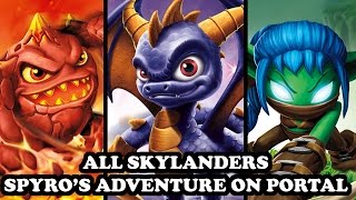 Skylanders Imaginators  All Skylanders Spyros Adventure on Portal [upl. by Allissa]