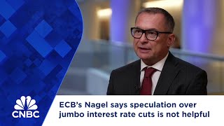 ECB’s Nagel says speculation over jumbo interest rate cuts is not helpful [upl. by Elton655]