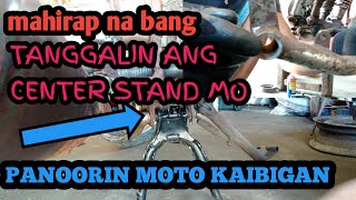 PANO MAGPALIT NG CENTER STAND NG MOTOPOSH125PART2 [upl. by Bernj]