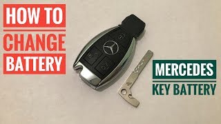 Mercedes Benz Key Battery Replacement How to change replace keyless fob batterie  ব্যাটারি  バッテリー [upl. by Elia]